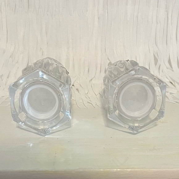 Mikasa Crystal Icicles Salt & Pepper Shakers Set.  Excellent condition! - Picture 5 of 9